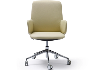 DEEP - Office chair with castors by Quinti Sedute - view 2